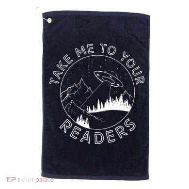 Take Reading English Teacher Library Alien Space Golf Towel