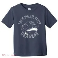 Take Reading English Teacher Library Alien Space Toddler T-Shirt thumb 0