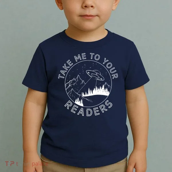 Take Reading English Teacher Library Alien Space Toddler T-Shirt