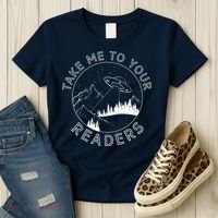 Take Reading English Teacher Library Alien Space Women's T-Shirt thumb 3