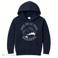 Take Reading English Teacher Library Alien Space Kids Hoodie thumb 0