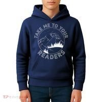 Take Reading English Teacher Library Alien Space Kids Hoodie thumb 4