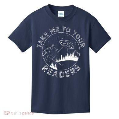 Take Reading English Teacher Library Alien Space Kids T-Shirt