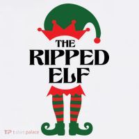 The Ripped Elf Funny Family Matching Christmas Women's Hoodie thumb 2