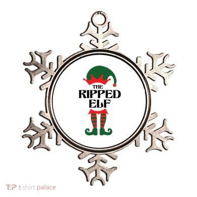 The Ripped Elf Funny Family Matching Christmas Ornament