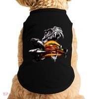 T Rex Eating Burger Doggie Tank thumb 0