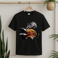 T Rex Eating Burger T-Shirt thumb 2