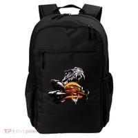 T Rex Eating Burger Backpack thumb 0