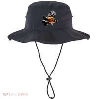 T Rex Eating Burger Bucket Hat thumb 0