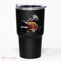 T Rex Eating Burger Tumbler thumb 0