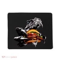 T Rex Eating Burger Mousepad thumb 0