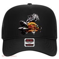 T Rex Eating Burger Hat thumb 0
