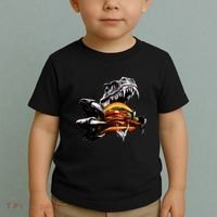 T Rex Eating Burger Toddler T-Shirt thumb 2
