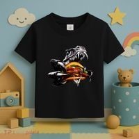 T Rex Eating Burger Toddler T-Shirt thumb 3