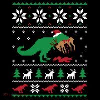T Rex Eating Reindeer Funny Dinosaur Christmas Ugly Gift Coffee Mug thumb 5