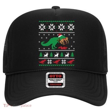 T Rex Eating Reindeer Funny Dinosaur Christmas Ugly Gift Hat