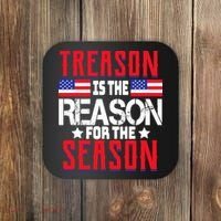 Treason Is The Reason For The Season Patriotic Coaster thumb 0