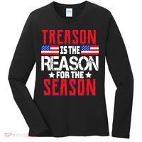 Treason Is The Reason For The Season Patriotic Women's Long Sleeve Shirt thumb 0