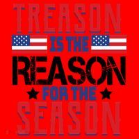 Treason Is The Reason For The Season Patriotic Santa Hat thumb 1