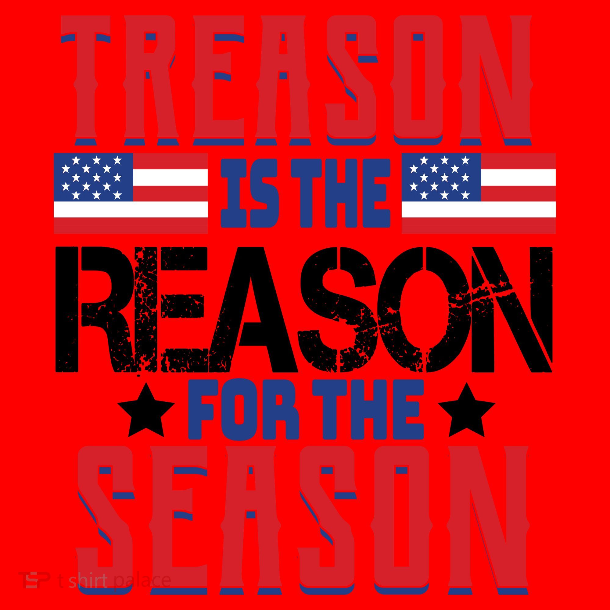 Treason Is The Reason For The Season Patriotic Santa Hat