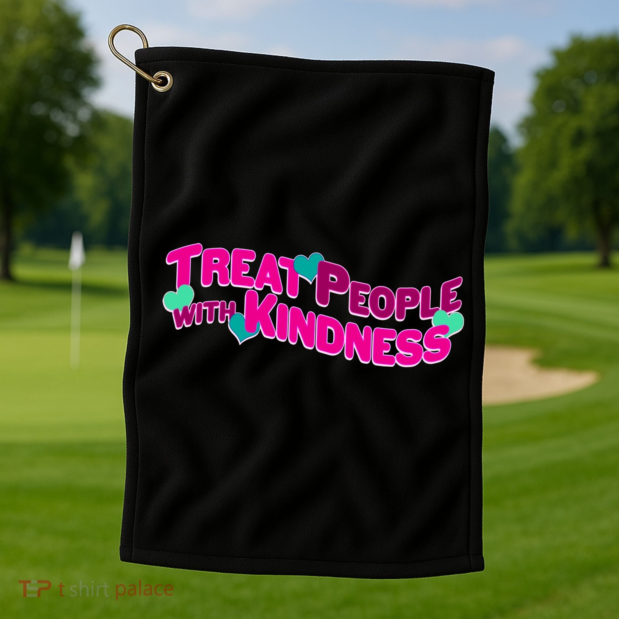 Treat People With Kindness Golf Towel
