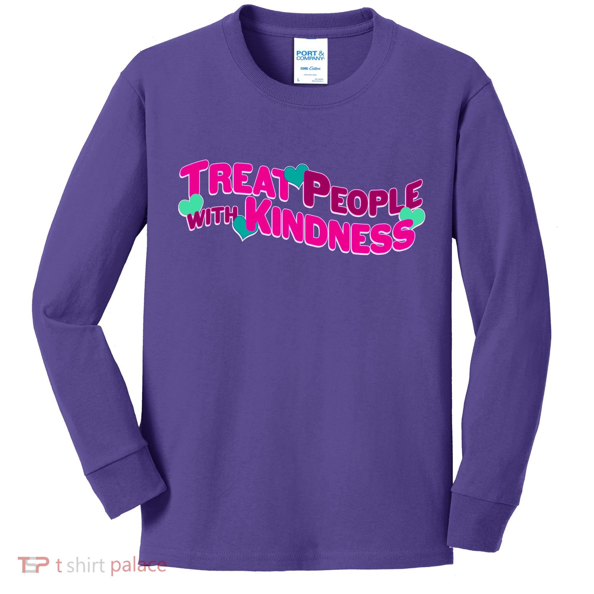 Treat People With Kindness Kids Long Sleeve Shirt