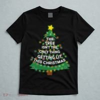 Tree Isn't The Only Thing Getting Lit Ugly Christmas T-Shirt thumb 5