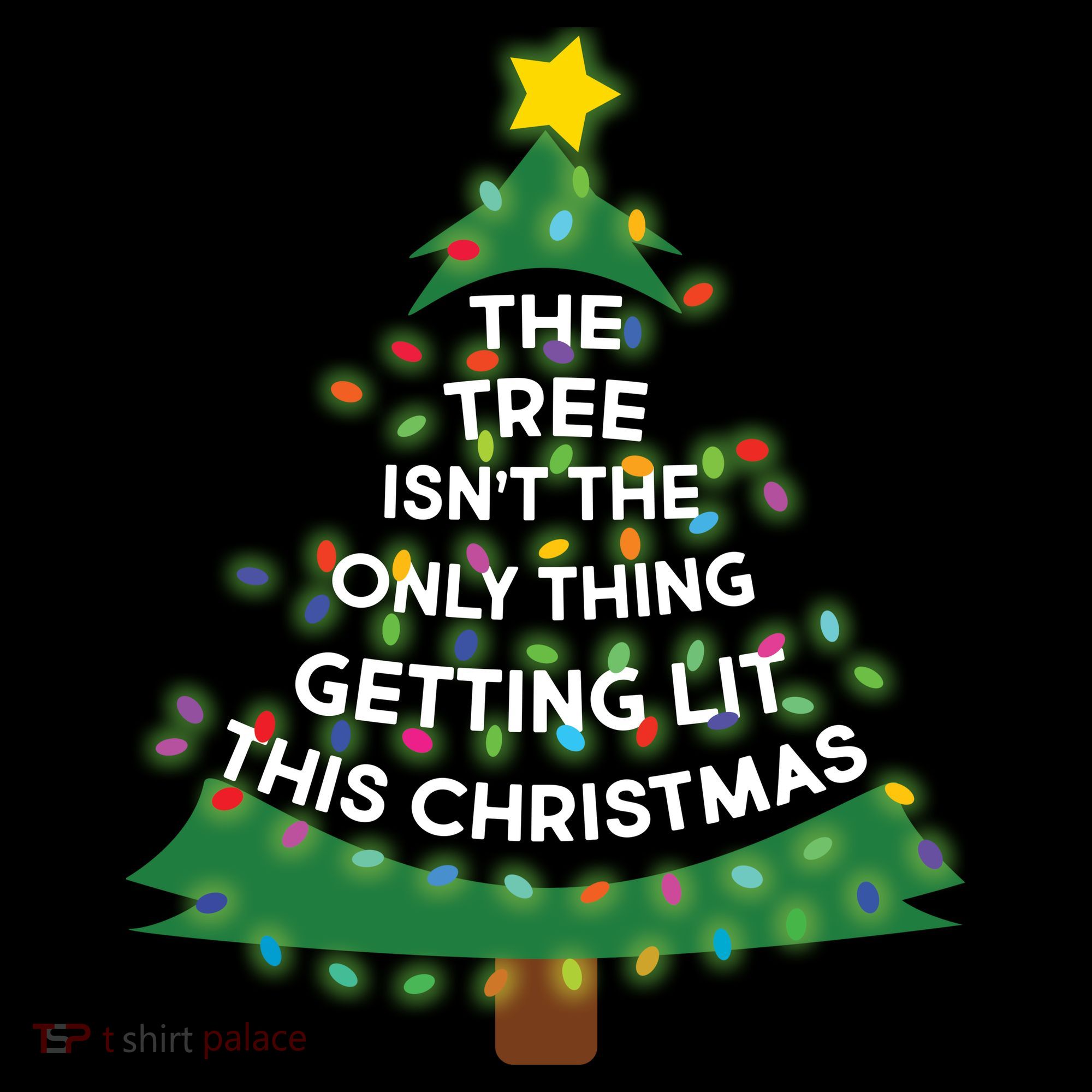 Tree Isn't The Only Thing Getting Lit Ugly Christmas Mousepad
