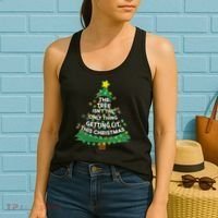 Tree Isn't The Only Thing Getting Lit Ugly Christmas Women's Tank Top thumb 2