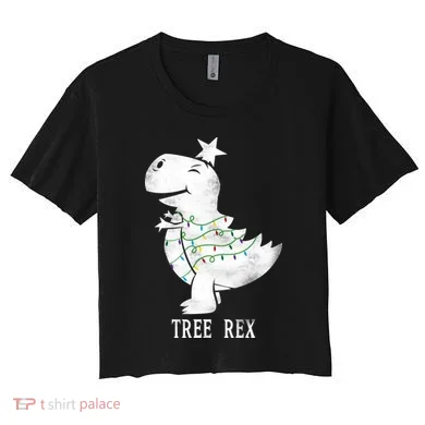 Tree Rex Women's Crop Top Tee