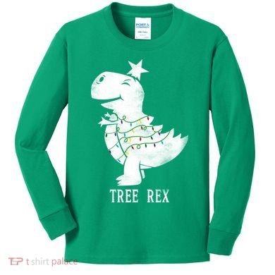 Tree Rex Kids Long Sleeve Shirt