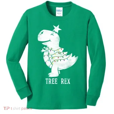 Tree Rex Kids Long Sleeve Shirt