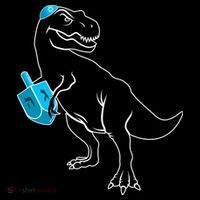 Trex Jewish Dreidel Apron thumb 3