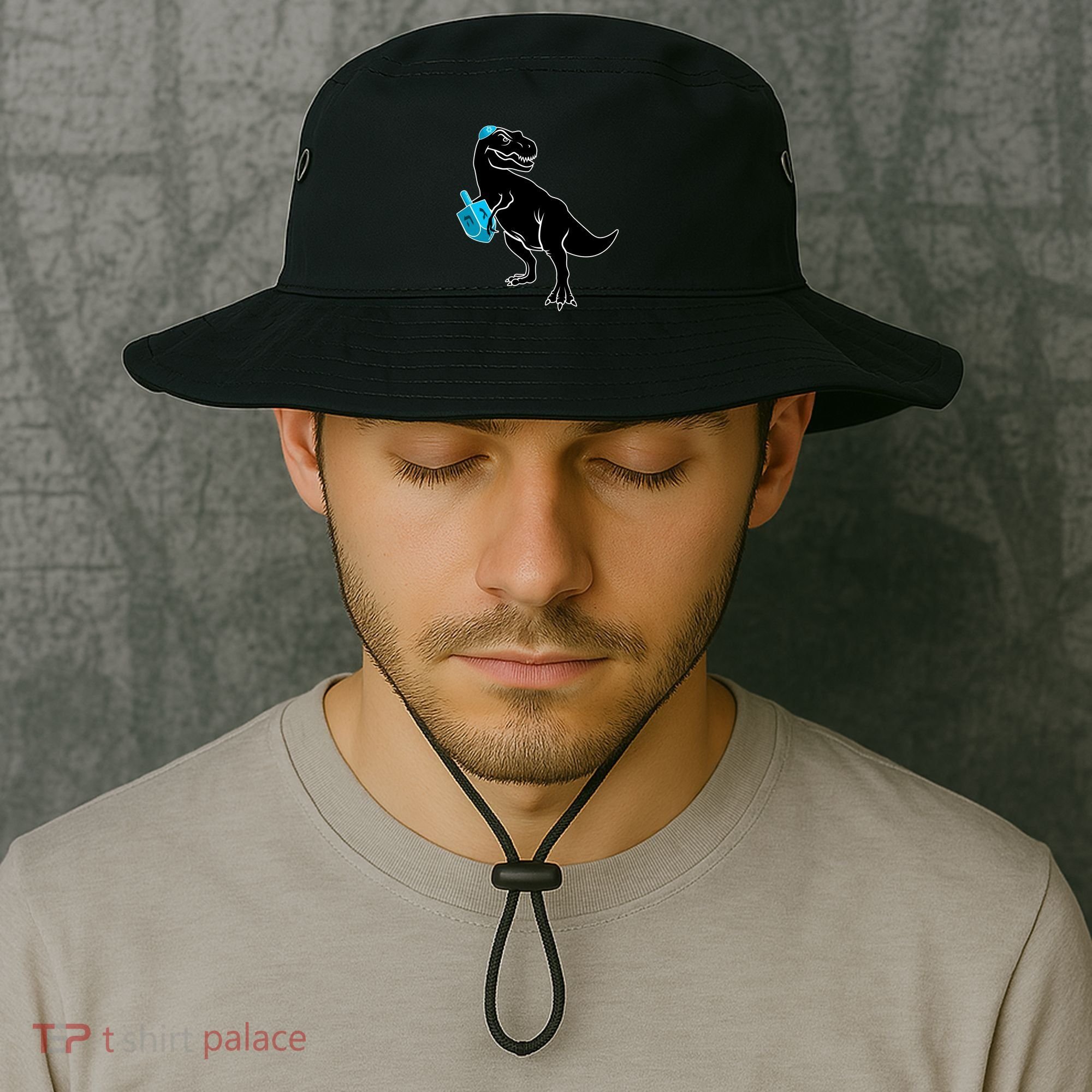 Trex Jewish Dreidel Bucket Hat