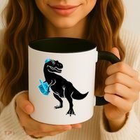 Trex Jewish Dreidel Coffee Mug thumb 3