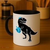 Trex Jewish Dreidel Coffee Mug thumb 4