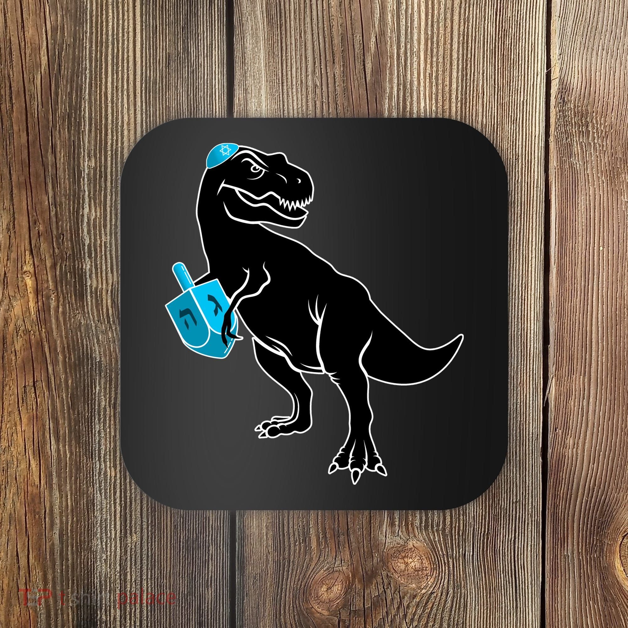 Trex Jewish Dreidel Coaster