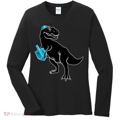 Trex Jewish Dreidel Women's Long Sleeve Shirt