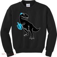 Trex Jewish Dreidel Kids Sweatshirt thumb 0