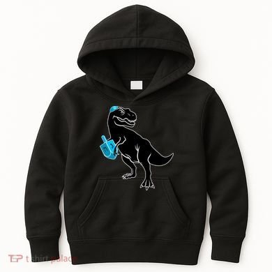 Trex Jewish Dreidel Kids Hoodie