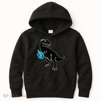 Trex Jewish Dreidel Kids Hoodie thumb 0