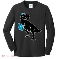 Trex Jewish Dreidel Kids Long Sleeve Shirt thumb 0