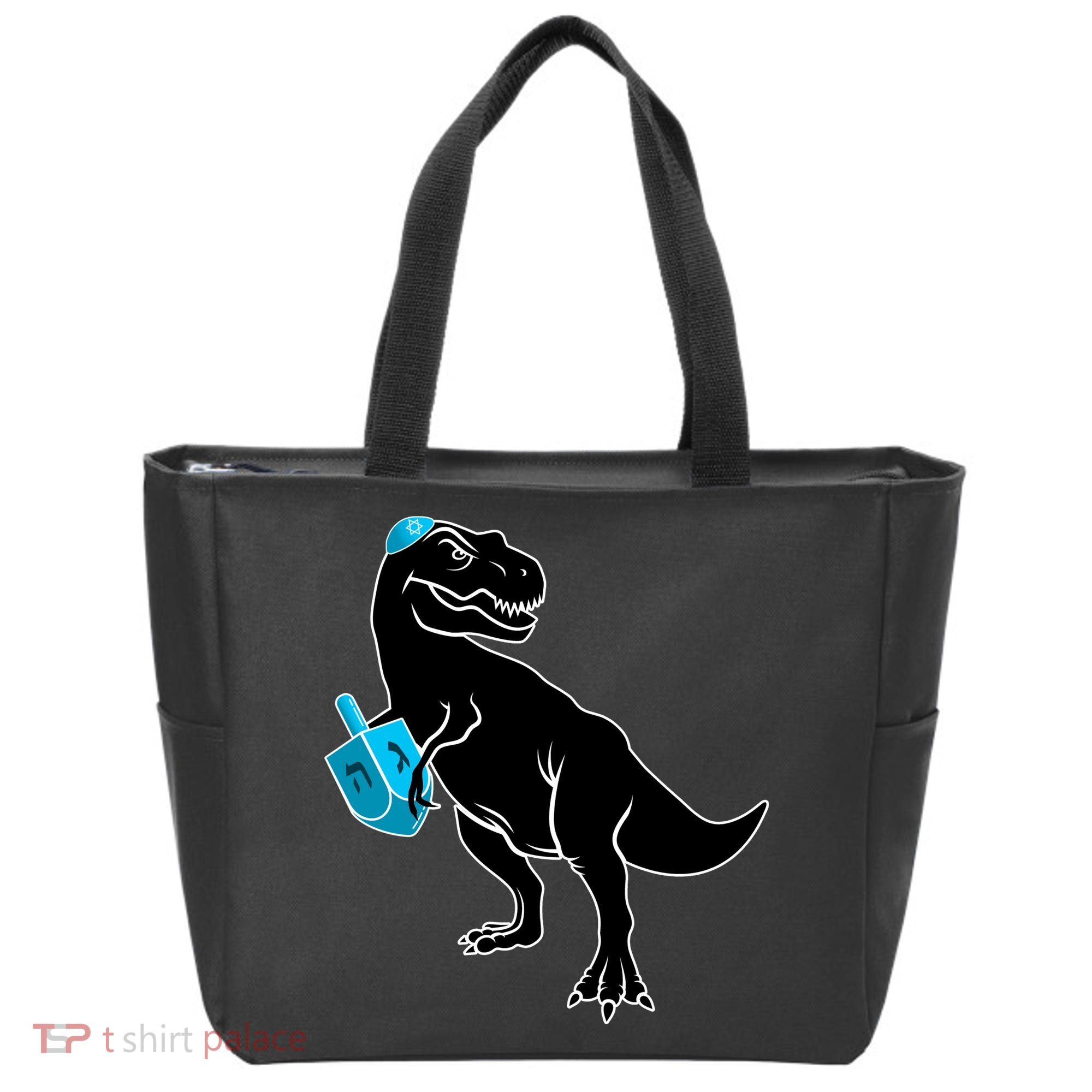 Trex Jewish Dreidel Tote Bag