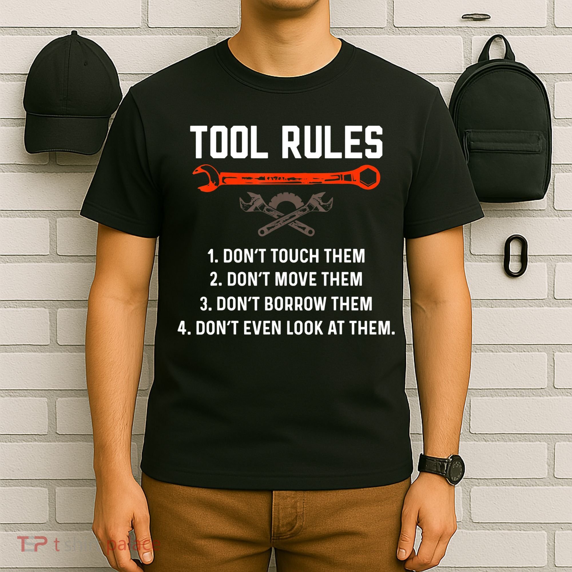 Tool Rules Funny Meme Mechanic Auto Repair T-Shirt