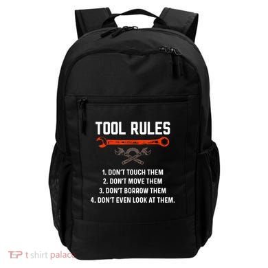 Tool Rules Funny Meme Mechanic Auto Repair Backpack