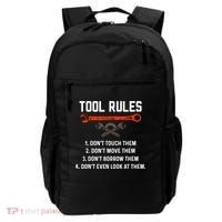 Tool Rules Funny Meme Mechanic Auto Repair Backpack thumb 0
