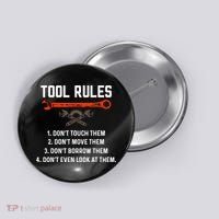 Tool Rules Funny Meme Mechanic Auto Repair Button thumb 0