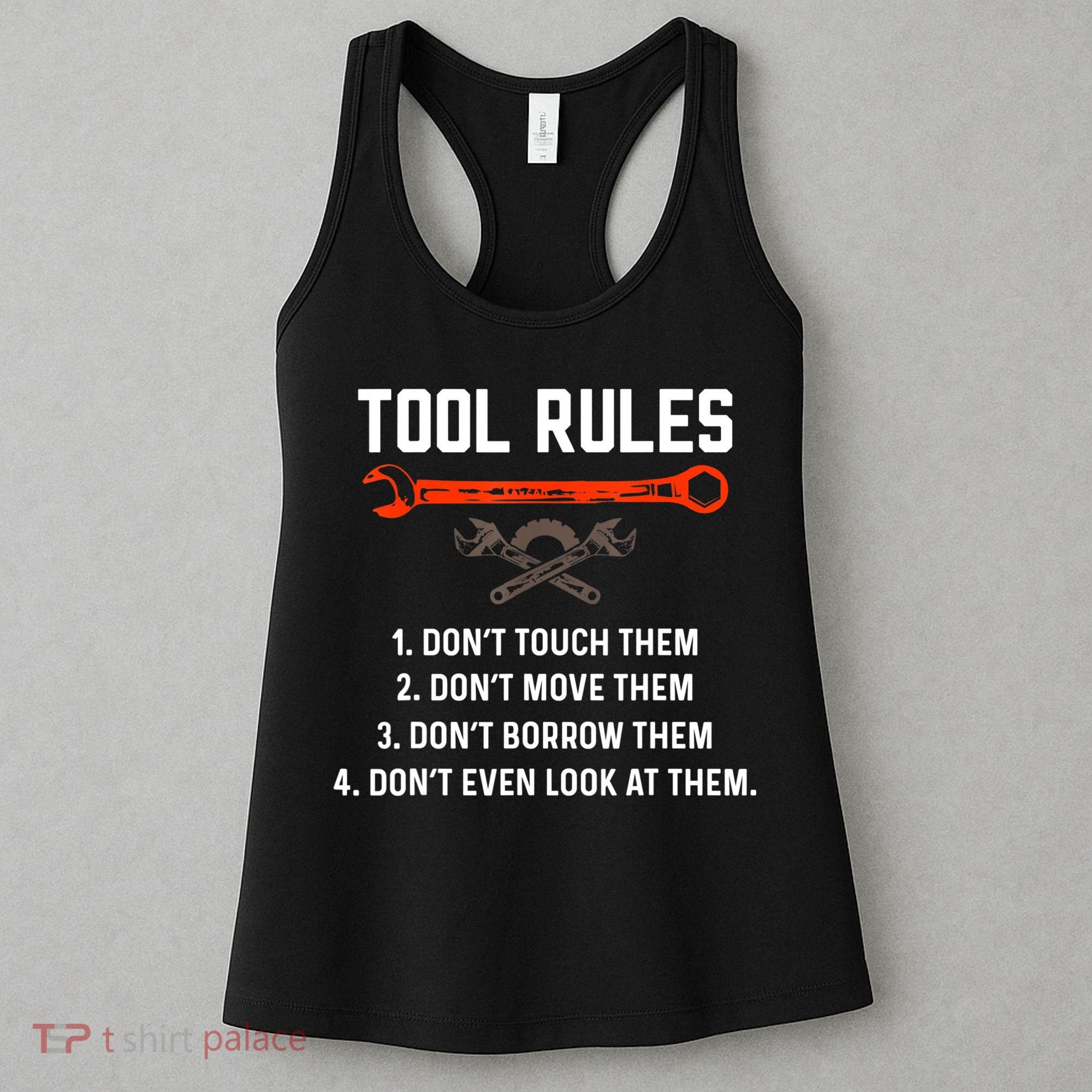 Tool Rules Funny Meme Mechanic Auto Repair Women's Tank Top