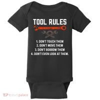 Tool Rules Funny Meme Mechanic Auto Repair Baby Bodysuit thumb 0