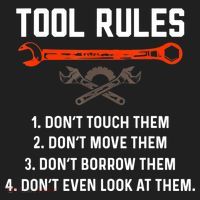 Tool Rules Funny Meme Mechanic Auto Repair Hat thumb 2